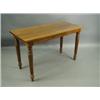 Image 1 : A late 19th Century colonial solid satinwood centre table on turned and reeded legs, 122cm lon...