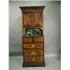 Image 1 : A Victorian inlaid rosewood wardrobe section, 88cm wide Est. 400/600...