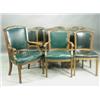 Image 1 : A set of eight oak and leather boardroom chairs, together with two open armchairs (10) Est. 70...