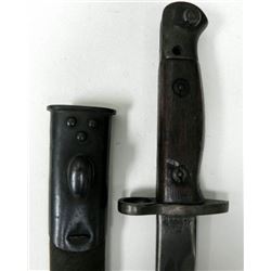 BRITISH M1907 LONG BAYONET-BY VICKERS-MARKED W/SCABBARD