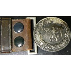NAZI NATIONAL FORESTRY OFFICIAL'S BELT & BUCKLE ORIG