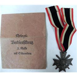 NAZI WAR MERIT CROSS WITH SWORDS-2ND CLASS