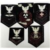 Image 3 : 5) U.S. NAVY SLEEVE RATE & RANKING PATCHES - LARGE