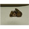 Image 4 : 3 WWII RIFLE AND ARTILLERY BULLETS-ONE HAS US INSIGNIA