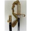 Image 1 : U.S. NAVAL SABER--MINT-ETCHED BLADE WITH GOLD KNOT-COVE