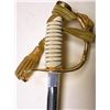 Image 9 : U.S. NAVAL SABER--MINT-ETCHED BLADE WITH GOLD KNOT-COVE