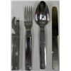 Image 1 : NAZI 4 PC. MATCHED FIELD UTENSELS- EAGLE & SWASTIKA