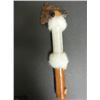 Image 1 : NATIVE AMERICAN/INDIAN WAR AXE-LEATHER COVERED W/STONES