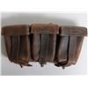 Image 1 : NAZI AMMUNITION POUCH-3 COMPARTMENT TAG ID'D BY VET