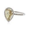 Image 2 : 14KT Two-Tone Gold 1.22 ctw Diamond Ring