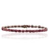 Image 1 : 14KT Rose Gold 11.67 ctw Pink Tourmaline Bracelet