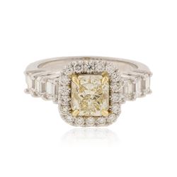 18KT Two-Tone Gold 3.00 ctw Diamond Ring