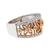 Image 2 : 14KT Two-Tone Gold 0.50 ctw Diamond Ring