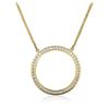 Image 2 : 18KT Yellow Gold 1.35 ctw Diamond Pendant With Chain