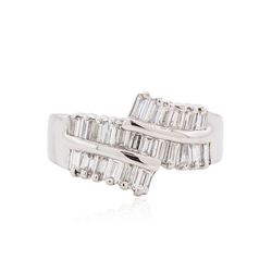 14KT White Gold 1.01 ctw Diamond Ring