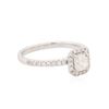 Image 2 : 14KT White Gold 0.61 ctw Diamond Ring