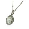 Image 2 : 18KT White Gold 1.37 ctw Diamond Pendant With Chain