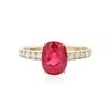 Image 1 : 14KT Yellow Gold 3.07 ctw Ruby and Diamond Ring