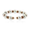 Image 2 : 18KT Rose Gold Pearl and Diamond Bracelet