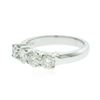 Image 2 : 14KT White Gold 1.24 ctw Diamond Ring