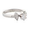 Image 2 : 14KT White Gold 0.73 ctw Diamond Ring