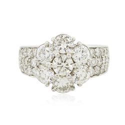 14KT White Gold 3.17 ctw Diamond Ring