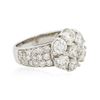 Image 2 : 14KT White Gold 3.17 ctw Diamond Ring