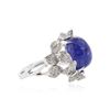 Image 2 : 18KT White Gold 5.68 ctw Tanzanite and Diamond Ring