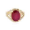 Image 1 : 14KT Yellow Gold 5.36 ctw Ruby and Diamond Ring