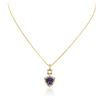 Image 1 : 14KT Yellow Gold 3.92 ctw Tanzanite and Diamond Pendant With Chain