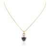 Image 1 : 14KT Yellow Gold 3.92 ctw Tanzanite and Diamond Pendant With Chain