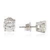 Image 2 : 14KT White Gold 1.98 ctw Diamond Stud Earrings