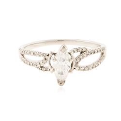 18KT White Gold 0.66 ctw Diamond Ring