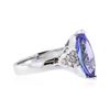 Image 2 : 14KT White Gold 3.09 ctw Tanzanite and Diamond Ring