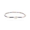 Image 2 : 14KT White Gold 2.38 ctw Sapphire and Diamond Bracelet