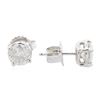 Image 2 : 14KT White Gold 1.31 ctw Diamond Stud Earrings