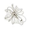 Image 2 : 14KT White Gold 1.22 ctw Diamond Ring