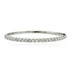 Image 1 : 14KT White Gold 3.12 ctw Diamond Bangle Bracelet