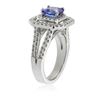 Image 3 : 14KT White Gold 1.38 ctw Tanzanite and Diamond Ring