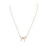 Image 2 : 14KT Rose Gold Bow Necklace