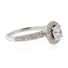 Image 2 : 18KT White Gold 1.72 ctw Diamond  Ring