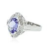 Image 2 : 14KT White Gold 2.69 ctw Tanzanite and Diamond Ring