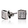 Image 2 : 14KT White Gold 0.73 ctw Princess Diamond Earrings