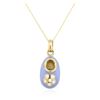 Image 2 : 14KT Yellow Gold Baby Shoe Pendant With Chain