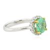 Image 2 : 14KT Two-Tone Gold 1.81 ctw Emerald and Diamond Ring