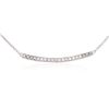 Image 2 : 14KT White Gold 0.84 ctw Diamond Necklace