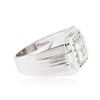 Image 2 : 14KT White Gold 0.88 ctw Diamond Ring