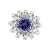 Image 1 : 14KT White Gold 3.36 ctw Tanzanite and Diamond Ring