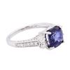 Image 2 : 14KT White Gold 2.90 ctw Sapphire and Diamond Ring