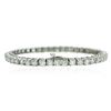 Image 1 : 14KT White Gold 9.29 ctw Diamond Tennis Bracelet